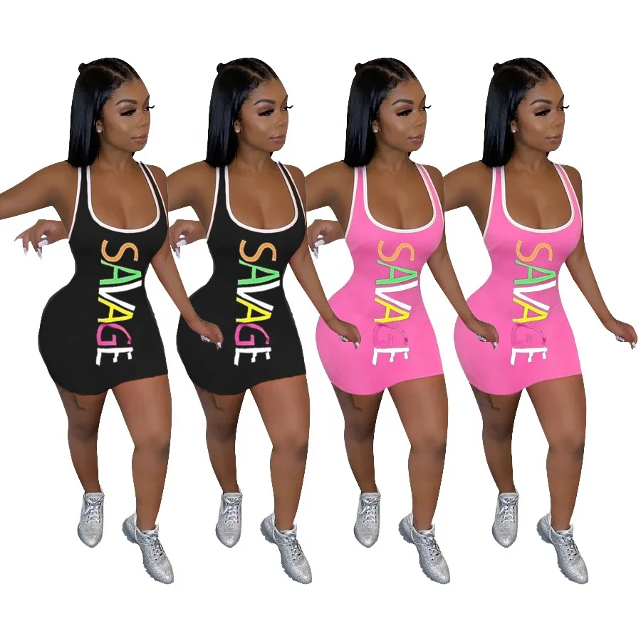 MT34-9282 New Sleeveless Letter Print Women Lady Elegant Bodycon Dresses Summer Girls' Casual Dresses
MT34-9282 New Sleeveless Letter Print Women Lady Elegant Bodycon Dresses Summer Girls' Casual Dresses