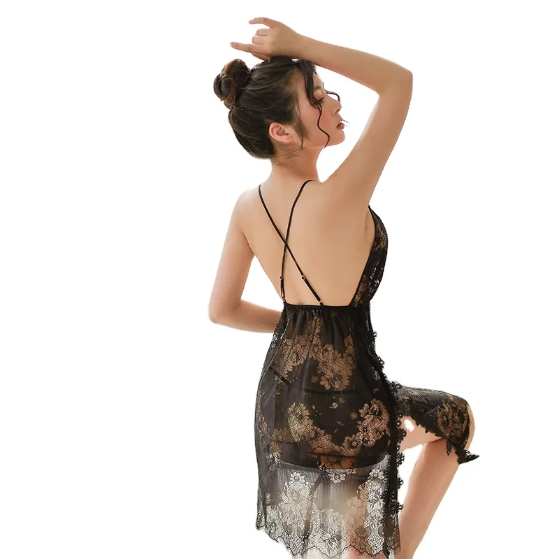Sexy nightdress lace see-through pajamas sexy lingerie, Black,white,gray,red,pink,sky blue,purple
Sexy nightdress lace see-through pajamas sexy lingerie, Black,white,gray,red,pink,sky blue,purple