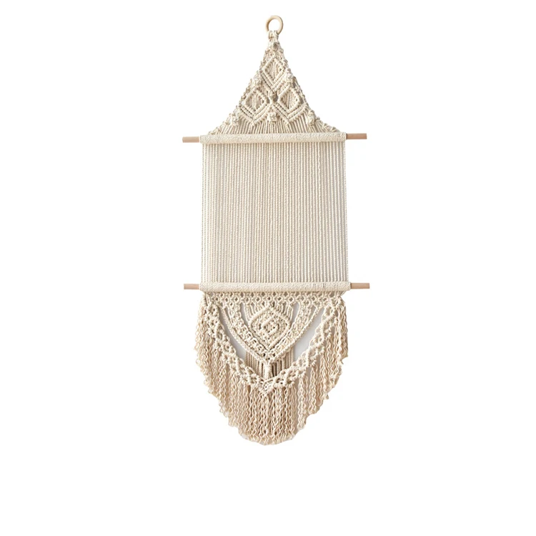 nordic handwoven art cotton rope home decoration wall hanging macrame tapestry floating shelf, White,brown,yellow or customized
nordic handwoven art cotton rope home decoration wall hanging macrame tapestry floating shelf, White,brown,yellow or customized