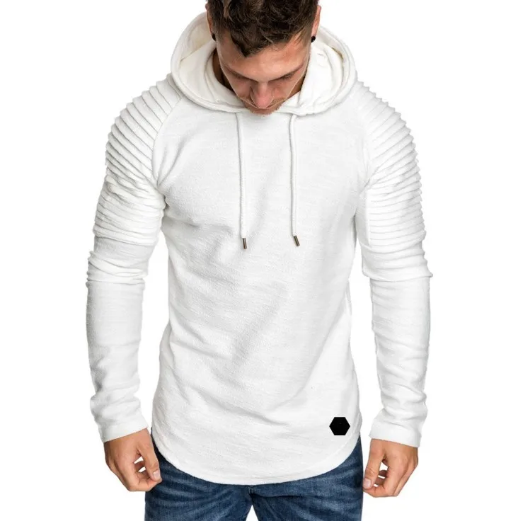 Men's autumnwinter new round collar slim solid color hooded long sleeve hoodie striped pleated rag-sleeve rag-sleeve men's wear
Men's autumnwinter new round collar slim solid color hooded long sleeve hoodie striped pleated rag-sleeve rag-sleeve men's wear