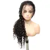 Transparent Thin Fim 13x4 Hd Fine Swiss Lace Frontal Pre Plucked Brazilian Human hair Deep Wave Lace Frontal Wig