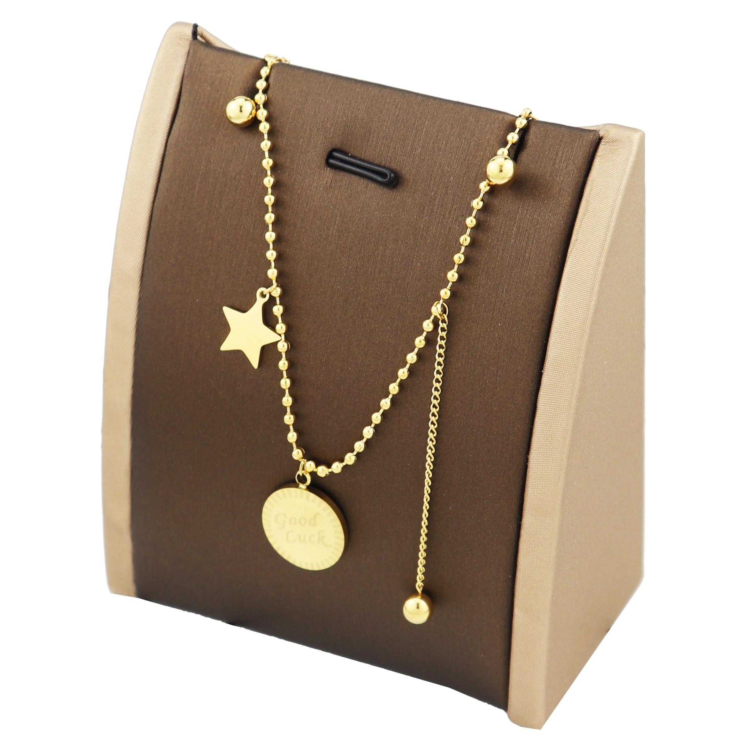 Hot Fashion stainless steel jewelry good luck stars bead necklace and earring jewelry women girl set plated gold jewelry set
Hot Fashion stainless steel jewelry good luck stars bead necklace and earring jewelry women girl set plated gold jewelry set