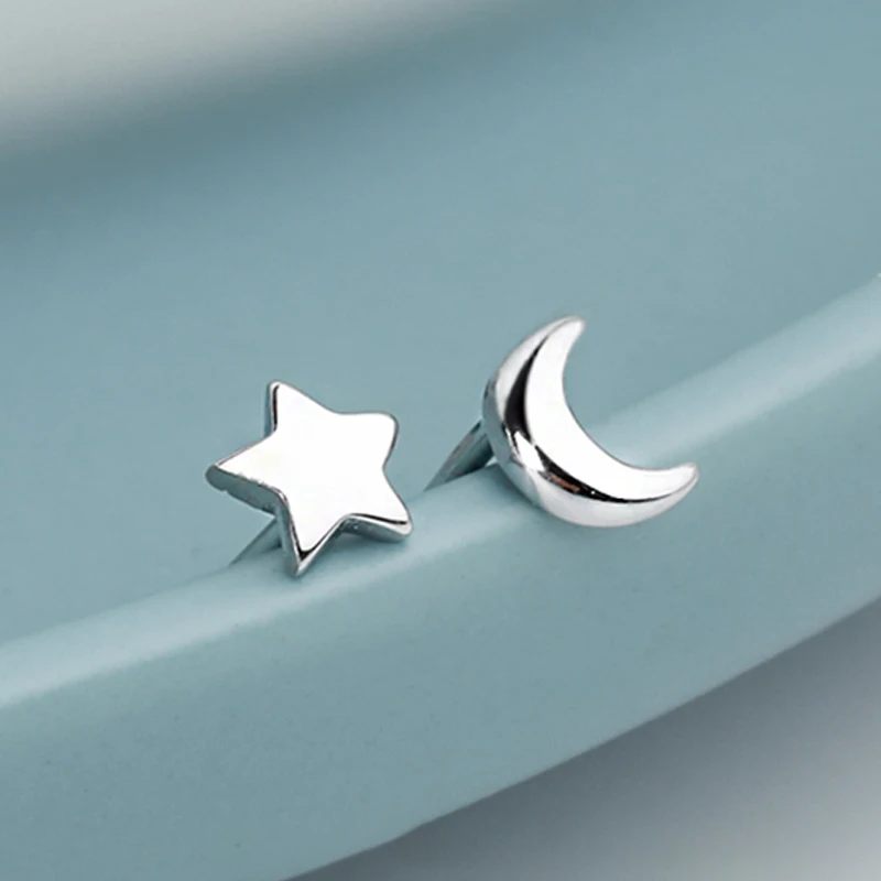 2021 New Design 925 Sterling Silver Jewelry Moon Star Stud Earrings Cute Simple Style Earring Female For Womens Wedding Gifts
2021 New Design 925 Sterling Silver Jewelry Moon Star Stud Earrings Cute Simple Style Earring Female For Womens Wedding Gifts