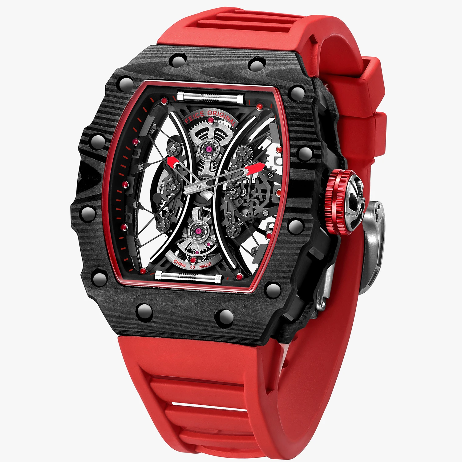 Luxury Skeleton Watch Men Automatic Mechanical Watch Creative Fashion Sport Waterproof Watch Clock FM602N
Luxury Skeleton Watch Men Automatic Mechanical Watch Creative Fashion Sport Waterproof Watch Clock FM602N