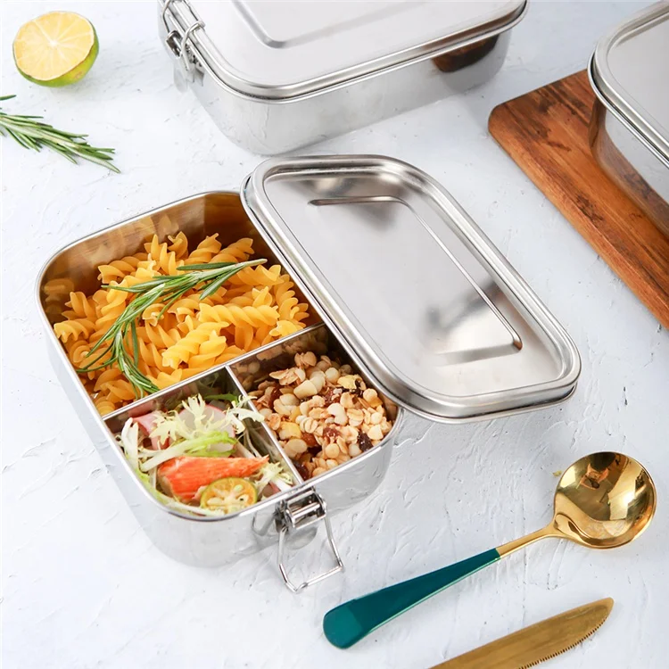 Wholesale oem bento Lunch box one layer friendly food stainless steel food storage large container
Wholesale oem bento Lunch box one layer friendly food stainless steel food storage large container