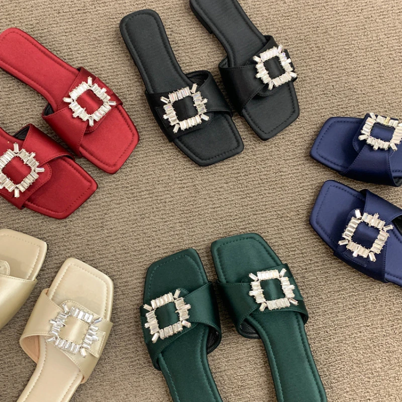 Luxury Rhinestone Diamond Party Female Shoes Outdoor Casual 2023 Trendy Flat Women's Sandals
Luxury Rhinestone Diamond Party Female Shoes Outdoor Casual 2023 Trendy Flat Women's Sandals