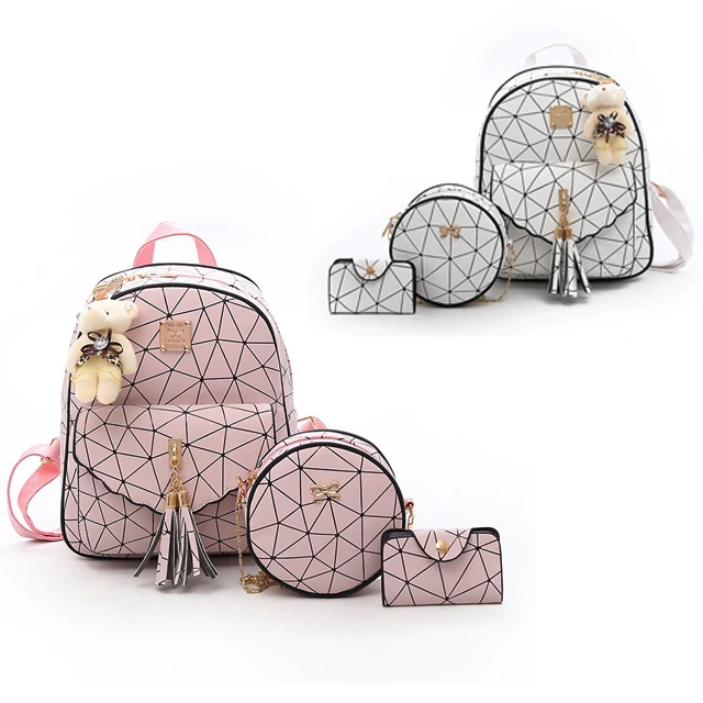 Hot Sale New Arrival Elegant Triangle Geometric Holographic Leather Satchel Handbag set 3pcs Set Ladies Women Backpack Bag, Multi, as picture
Hot Sale New Arrival Elegant Triangle Geometric Holographic Leather Satchel Handbag set 3pcs Set Ladies Women Backpack Bag, Multi, as picture