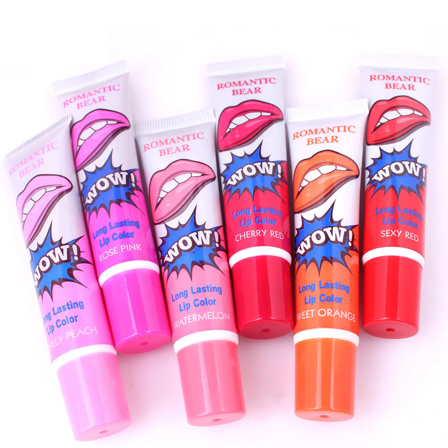 Hot Selling Romantic Bear 6 Colors Professional Long Lasting Waterproof Sexy Magic Peel Off Lip Tint Lipstick
Hot Selling Romantic Bear 6 Colors Professional Long Lasting Waterproof Sexy Magic Peel Off Lip Tint Lipstick
