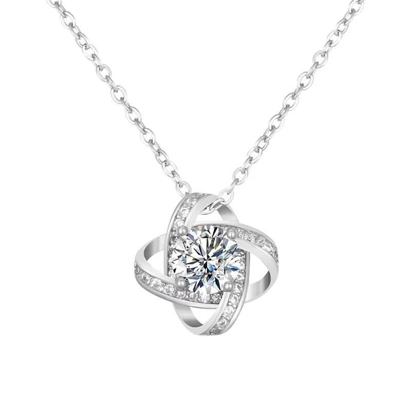 Luxury Delicate S925 Sterling Silver Lucky Clover Charm Minimalist Moissanite Necklace For Women 
Luxury Delicate S925 Sterling Silver Lucky Clover Charm Minimalist Moissanite Necklace For Women