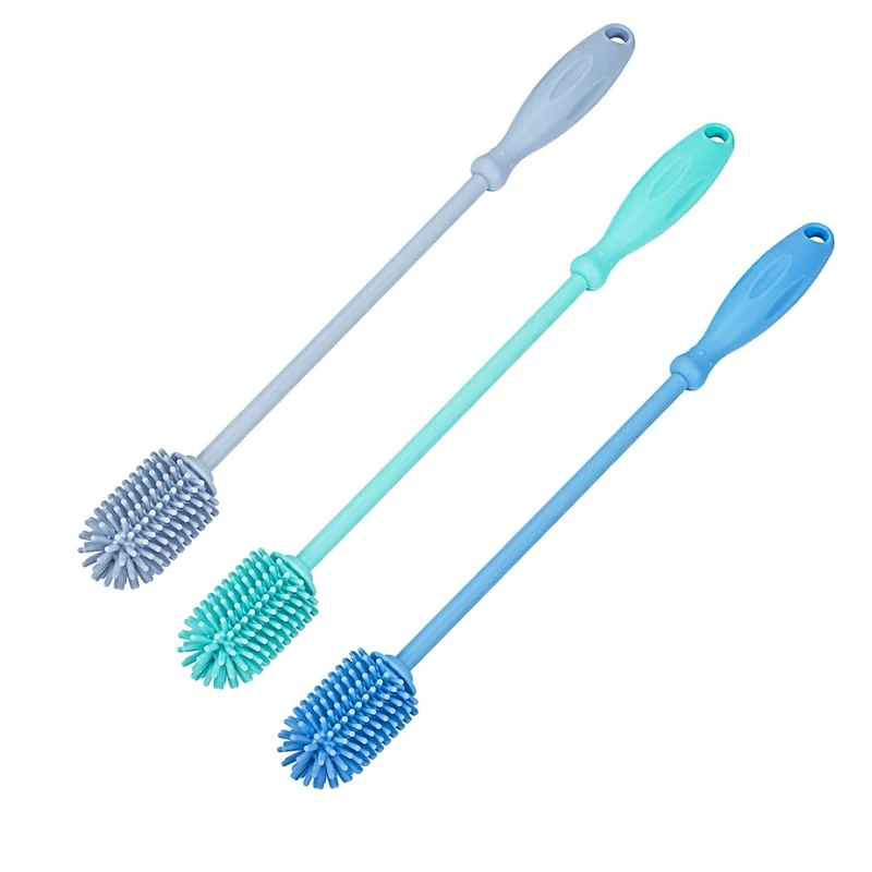 Food Grade Silicone Baby Bottle Brush Water Bottle Brush Glassware Water Bottle Cleaning Brush Kitchenware, Cyan-blue,blue,light blue
Food Grade Silicone Baby Bottle Brush Water Bottle Brush Glassware Water Bottle Cleaning Brush Kitchenware, Cyan-blue,blue,light blue