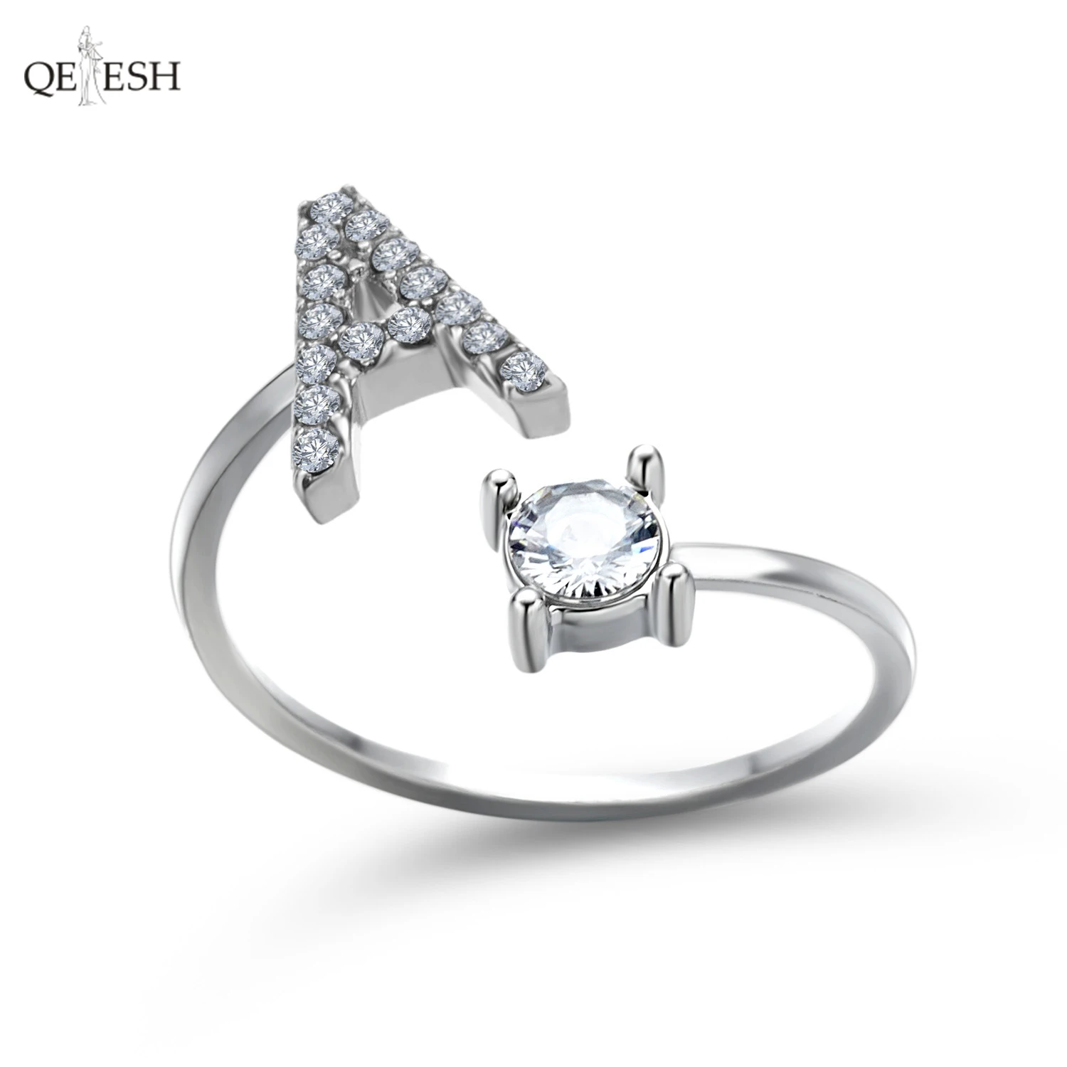 Qetesh Custom Ring Adjustable Open Ring 26 Letter Ring Wholesale Diamond Jewelry Women And Men
Qetesh Custom Ring Adjustable Open Ring 26 Letter Ring Wholesale Diamond Jewelry Women And Men
