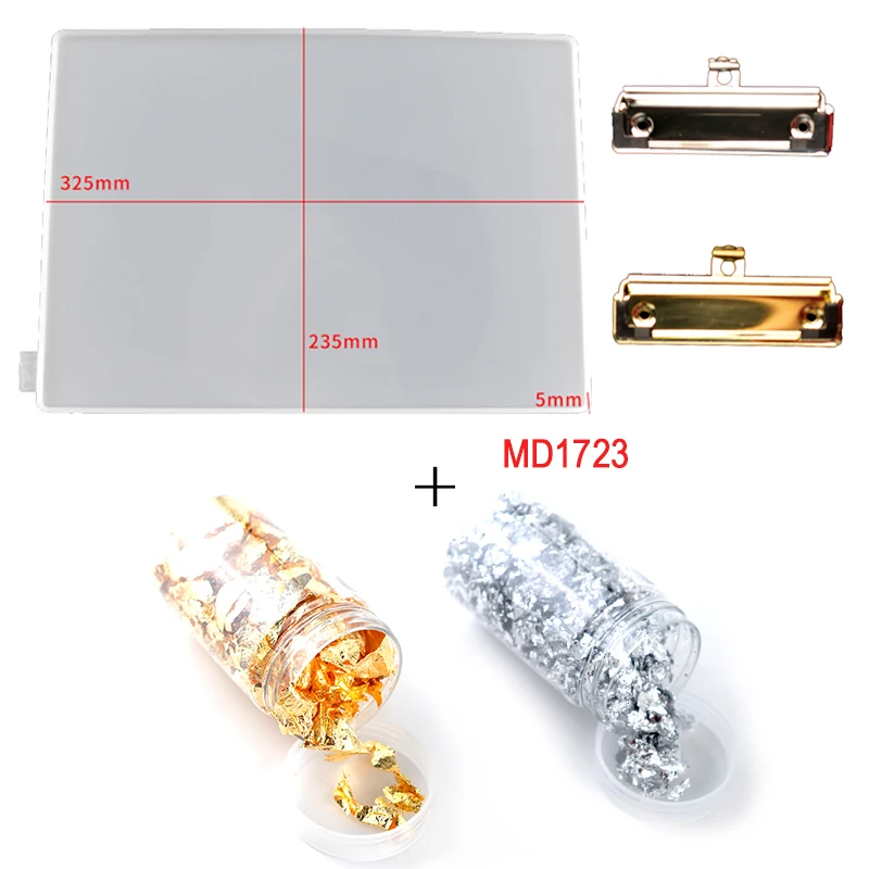 Shiny Resin Folder Drawing Board Silicone Mold Gold Foil Package DIY Folder Drawing Board Silicone Mold
Shiny Resin Folder Drawing Board Silicone Mold Gold Foil Package DIY Folder Drawing Board Silicone Mold