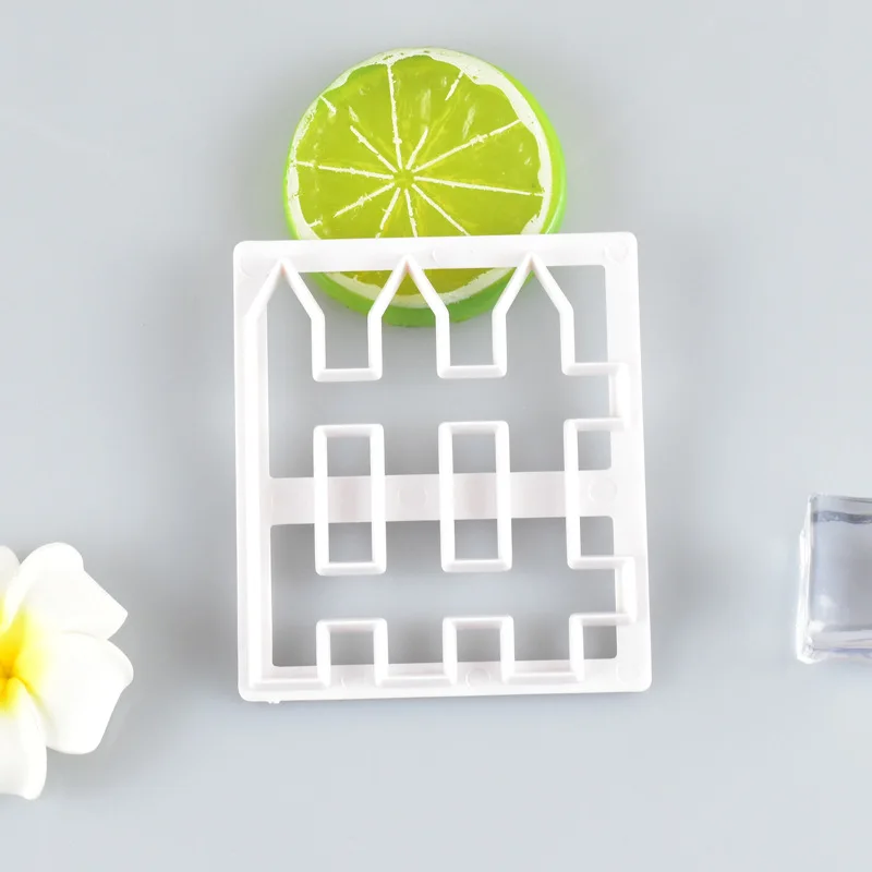 1pcs Fondant Cake Fence Printing Cutting Mold DIY Cake Edge Decorating Baking Tool Mould Sugar-craft Cake Decorating Tool, White
1pcs Fondant Cake Fence Printing Cutting Mold DIY Cake Edge Decorating Baking Tool Mould Sugar-craft Cake Decorating Tool, White