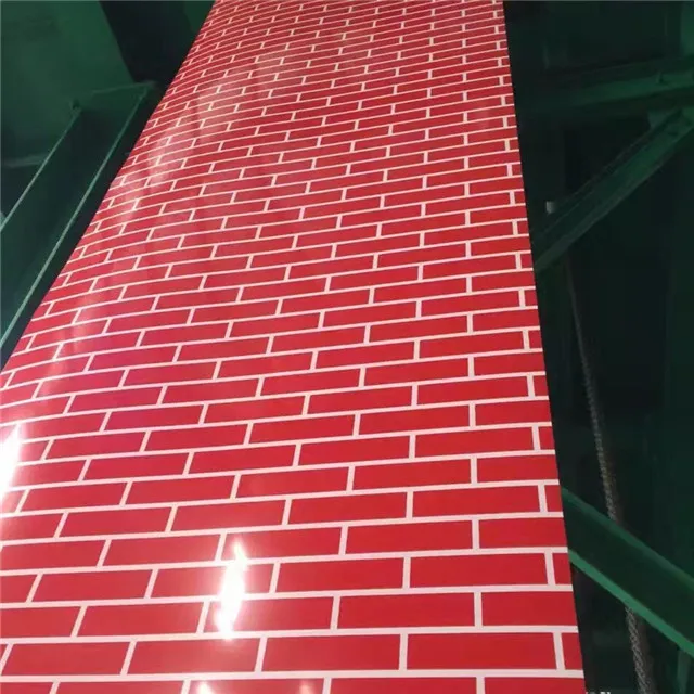 Imitate Brick pattern print PPGI/PPGL steel with competitive price