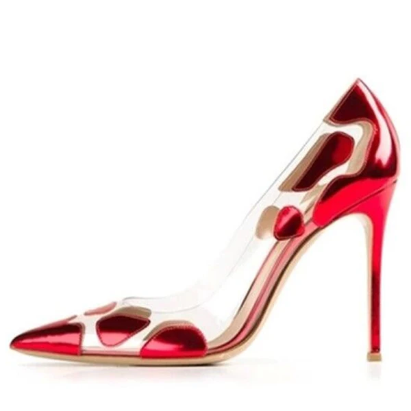 Handmade Women High Thin Heel Shoes PVC Transparent Clear Pointed Toe Stilettos Work Party Wedding Basic Pumps Shoes, Black gold silver red blue
Handmade Women High Thin Heel Shoes PVC Transparent Clear Pointed Toe Stilettos Work Party Wedding Basic Pumps Shoes, Black gold silver red blue