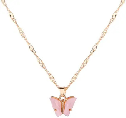 Sweet Acrylic Butterfly Necklace Elegant Clavicle Chain Valentine's Day Jewellery Gift Accessories SA5155, Picture shows
Sweet Acrylic Butterfly Necklace Elegant Clavicle Chain Valentine's Day Jewellery Gift Accessories SA5155, Picture shows
