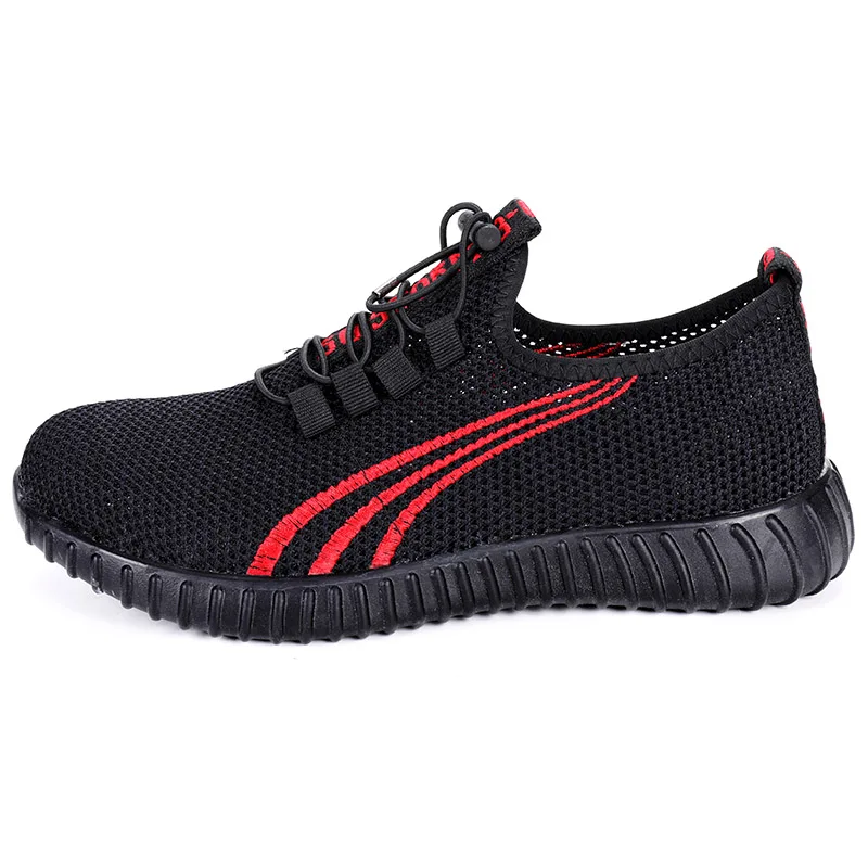 Summer Industrial Anti-smashing Anti-piercing Breathable Sneakers Steel Toe Lightweight Work Boots for Men Safety Shoes, Black red
Summer Industrial Anti-smashing Anti-piercing Breathable Sneakers Steel Toe Lightweight Work Boots for Men Safety Shoes, Black red