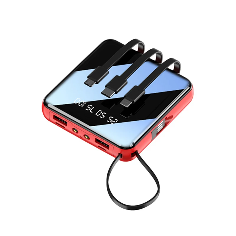 Portable Large Capacity 10000mAh Ultra thin Fast Charge Power Bank type c Mini Charging Treasure with Cable
Portable Large Capacity 10000mAh Ultra thin Fast Charge Power Bank type c Mini Charging Treasure with Cable