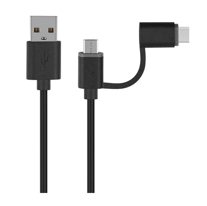 2019 Hot selling Micro USB Cable with USB C Connector 2 in 1 Charging Cable Phone Charger for Micro and Type C Smartphone
2019 Hot selling Micro USB Cable with USB C Connector 2 in 1 Charging Cable Phone Charger for Micro and Type C Smartphone