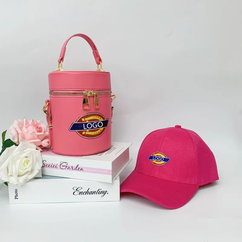 Summer new trendy fashion bucket bag baseball cap suit women bags shoulder bag purse and hat set, 5 colors
Summer new trendy fashion bucket bag baseball cap suit women bags shoulder bag purse and hat set, 5 colors