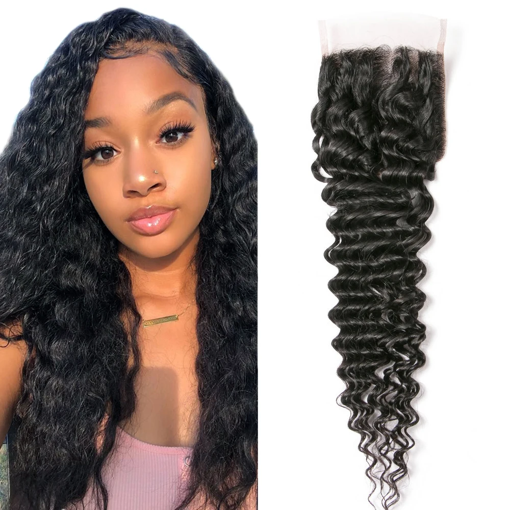 Yavida 4x4 Closure Deep Wave Human Hair with Baby Hair 8-22inch Natural Black Color
Yavida 4x4 Closure Deep Wave Human Hair with Baby Hair 8-22inch Natural Black Color