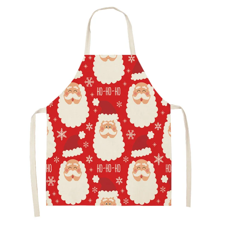 Fashionable Christmas restaurant custom pattern kitchen apron household sleeveless convenient tether anti-fouling apron
Fashionable Christmas restaurant custom pattern kitchen apron household sleeveless convenient tether anti-fouling apron