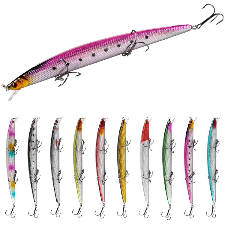 Minnow Lures Upper Water Layer Fishing Long Casting Minnow Diving Jerkbaits Hard Lure Minnow, 10 colors
Minnow Lures Upper Water Layer Fishing Long Casting Minnow Diving Jerkbaits Hard Lure Minnow, 10 colors