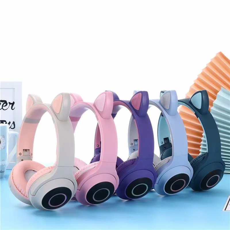 2021New Earphone Wireless Bt Headset Hands-free Luminous Microphone LED light Kid Cat Ear Headphones, Black,white,green, pink
2021New Earphone Wireless Bt Headset Hands-free Luminous Microphone LED light Kid Cat Ear Headphones, Black,white,green, pink