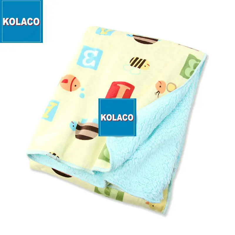 Crazy sale colorful double layers newborn babies blanket cover