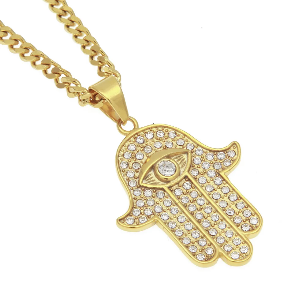 Hip-hop jewelry high quality stainless steel men's necklace with zircon charm pendant
Hip-hop jewelry high quality stainless steel men's necklace with zircon charm pendant