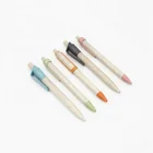 YQ0181 new arrival eco friendly wheat straw ballpen degradable material ballpoint pen for promotion