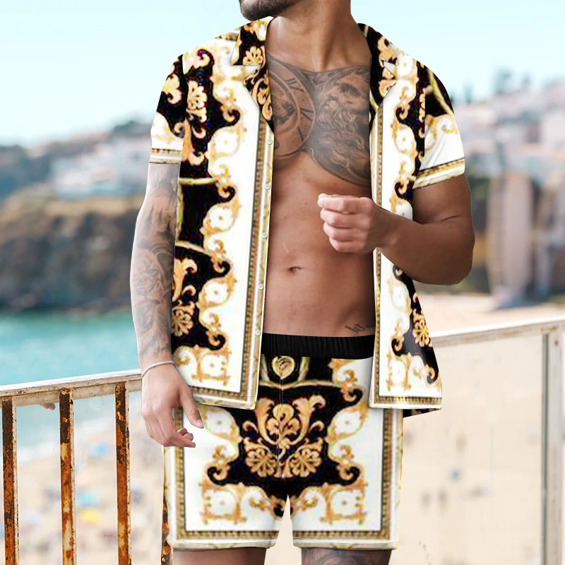 Wholesale fashion summer man sets men clothing sets formal shirts and pants combination
Wholesale fashion summer man sets men clothing sets formal shirts and pants combination