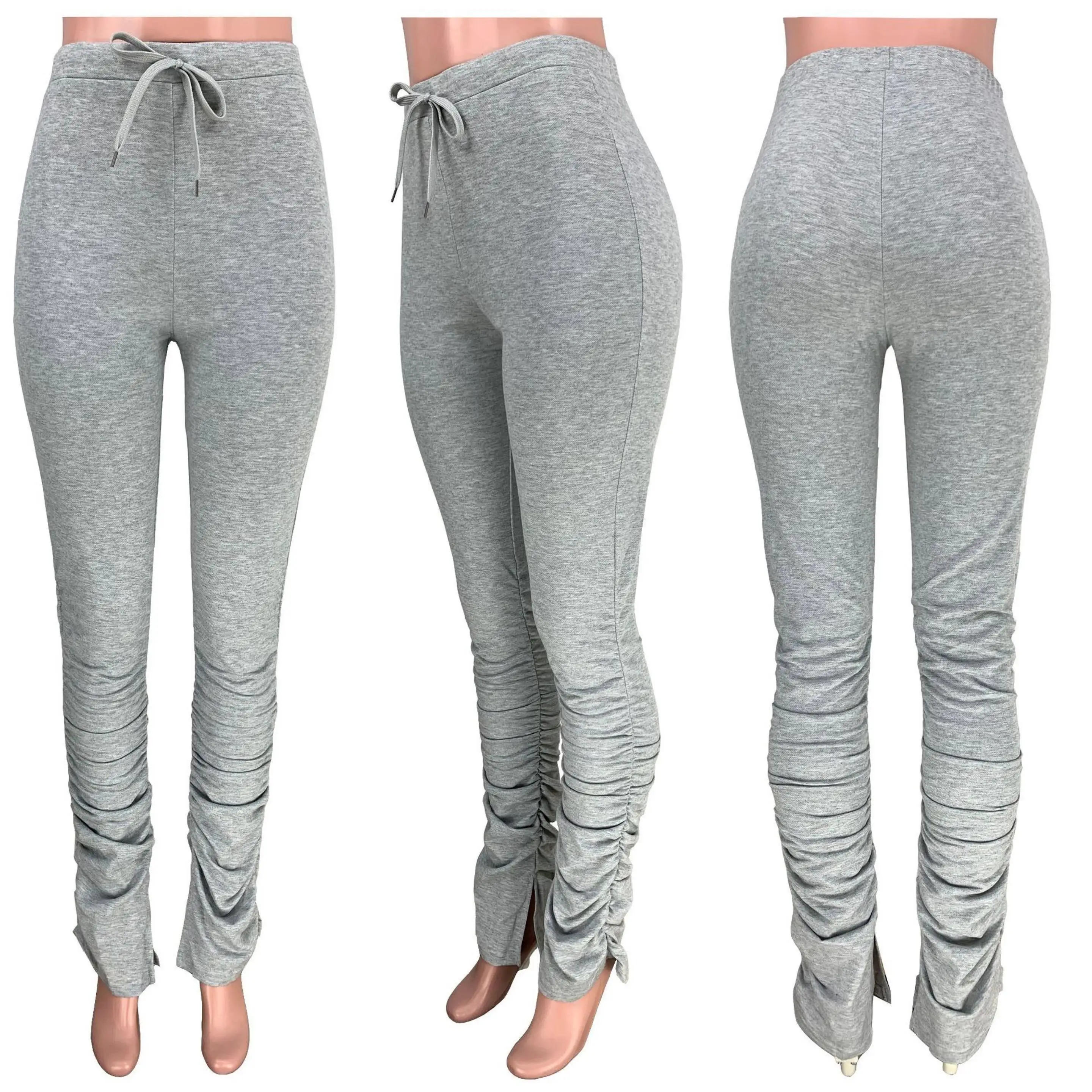 Solid Color Sweater Fabric Winter Two Piece Set Fashion Outfit Joggers Stacked Pants Set Women Clothing
Solid Color Sweater Fabric Winter Two Piece Set Fashion Outfit Joggers Stacked Pants Set Women Clothing