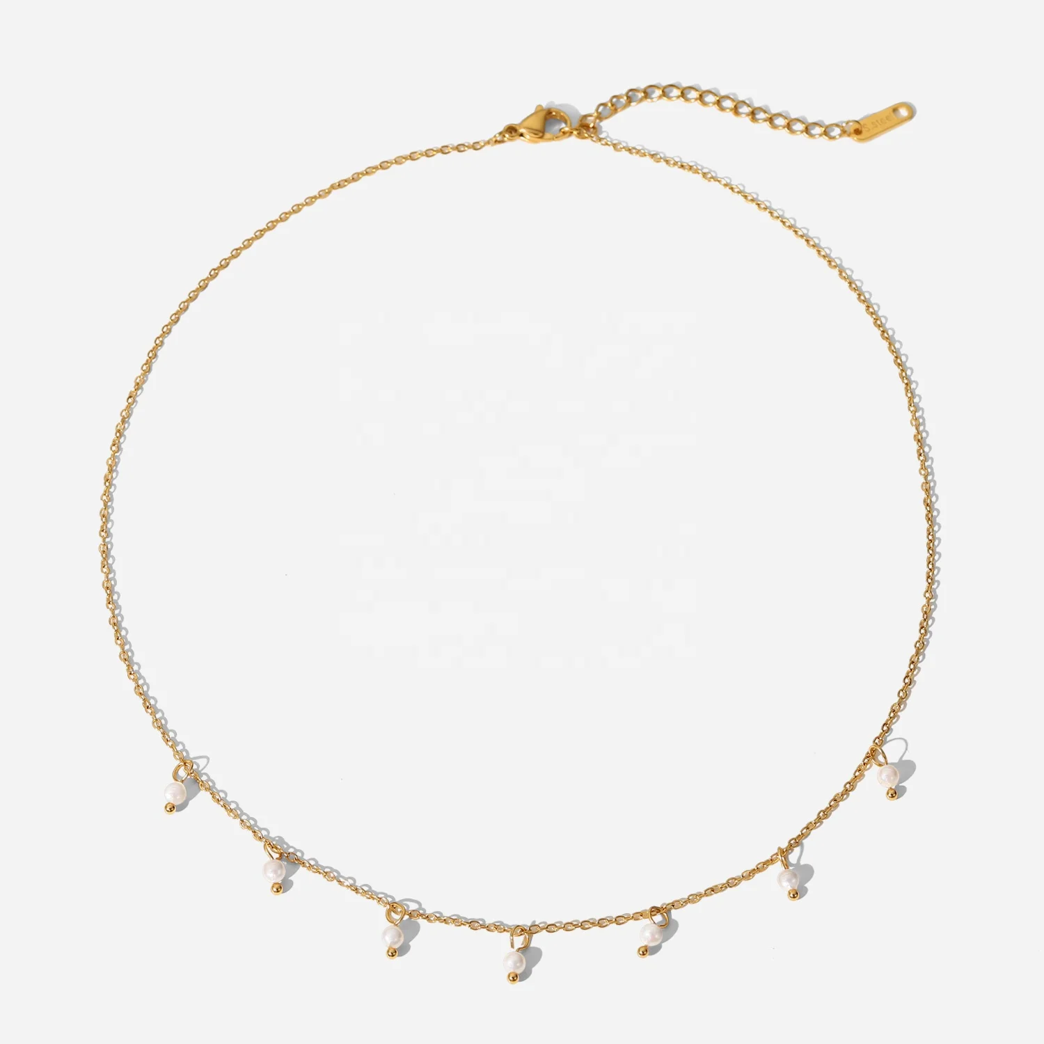 18K Gold Plated Stainless Steel Dainty Small Millet Pearl Tassels Necklaces For Women Jewelry
18K Gold Plated Stainless Steel Dainty Small Millet Pearl Tassels Necklaces For Women Jewelry