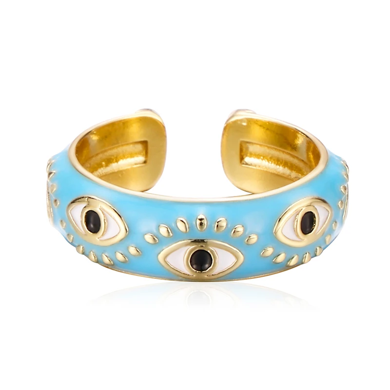 Trendy brass neon color enamel plated jewelry rings rainbow colorful finger ring Eye Pave design for women
Trendy brass neon color enamel plated jewelry rings rainbow colorful finger ring Eye Pave design for women