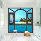 Foshan manufacturer vacuum insulating glass fire resistance waterproof aluminium window door