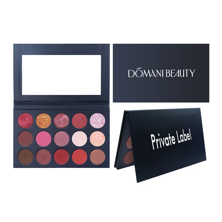 Wholesale 15 Color Eyeshadow Palette Black Paper Box Custom Reddish Brown Matte Eyeshadow Palette Private Label
Wholesale 15 Color Eyeshadow Palette Black Paper Box Custom Reddish Brown Matte Eyeshadow Palette Private Label