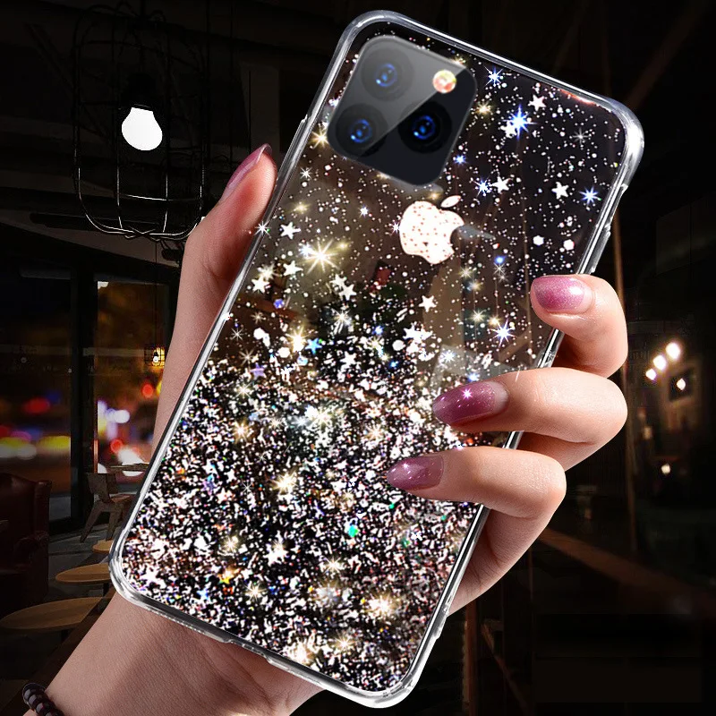 Luxury Bling Glitter Transparent Silicone Phone Case For iphone 11 Pro Max XR X XS MAX 7 8 6s Plus Cover for samsung S8 S9 S10
Luxury Bling Glitter Transparent Silicone Phone Case For iphone 11 Pro Max XR X XS MAX 7 8 6s Plus Cover for samsung S8 S9 S10