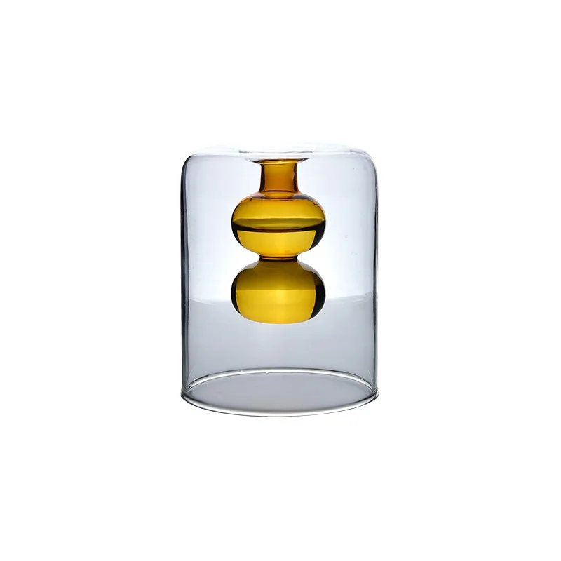 Handblown Decorative Creative Crystal Decor Ideal Colored Double Walled Glass Bump Bottle Flower Vases for Tablescape, Customized color
Handblown Decorative Creative Crystal Decor Ideal Colored Double Walled Glass Bump Bottle Flower Vases for Tablescape, Customized color
