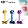 The latest design Top Ball Grade 23 Solid Titanium Labret The most popular