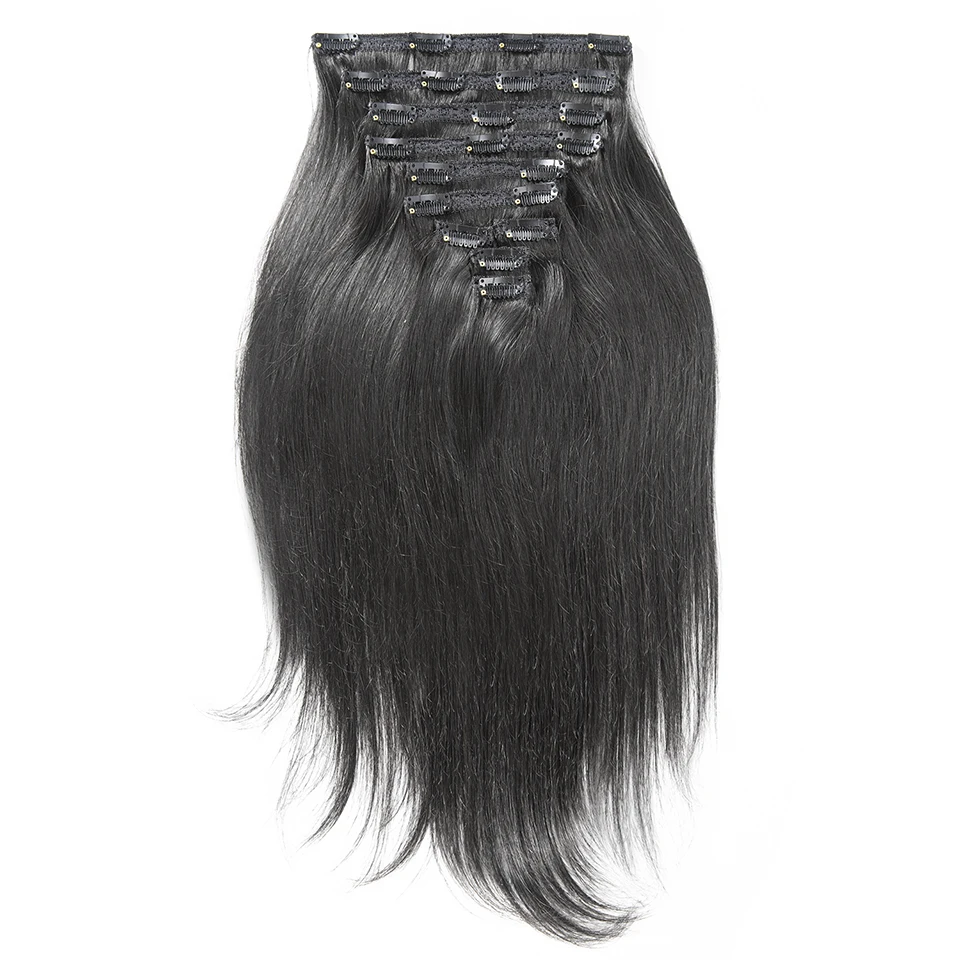 120g Brazilian No Shedding Wavy Remy Straight Body Hair Extensions Seamless Clip in Hair Extensions, Natural color
120g Brazilian No Shedding Wavy Remy Straight Body Hair Extensions Seamless Clip in Hair Extensions, Natural color