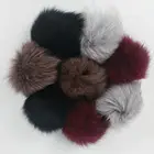 Factory Directsale Multifunctional Pompom Rabbit Fur Pom Keychain