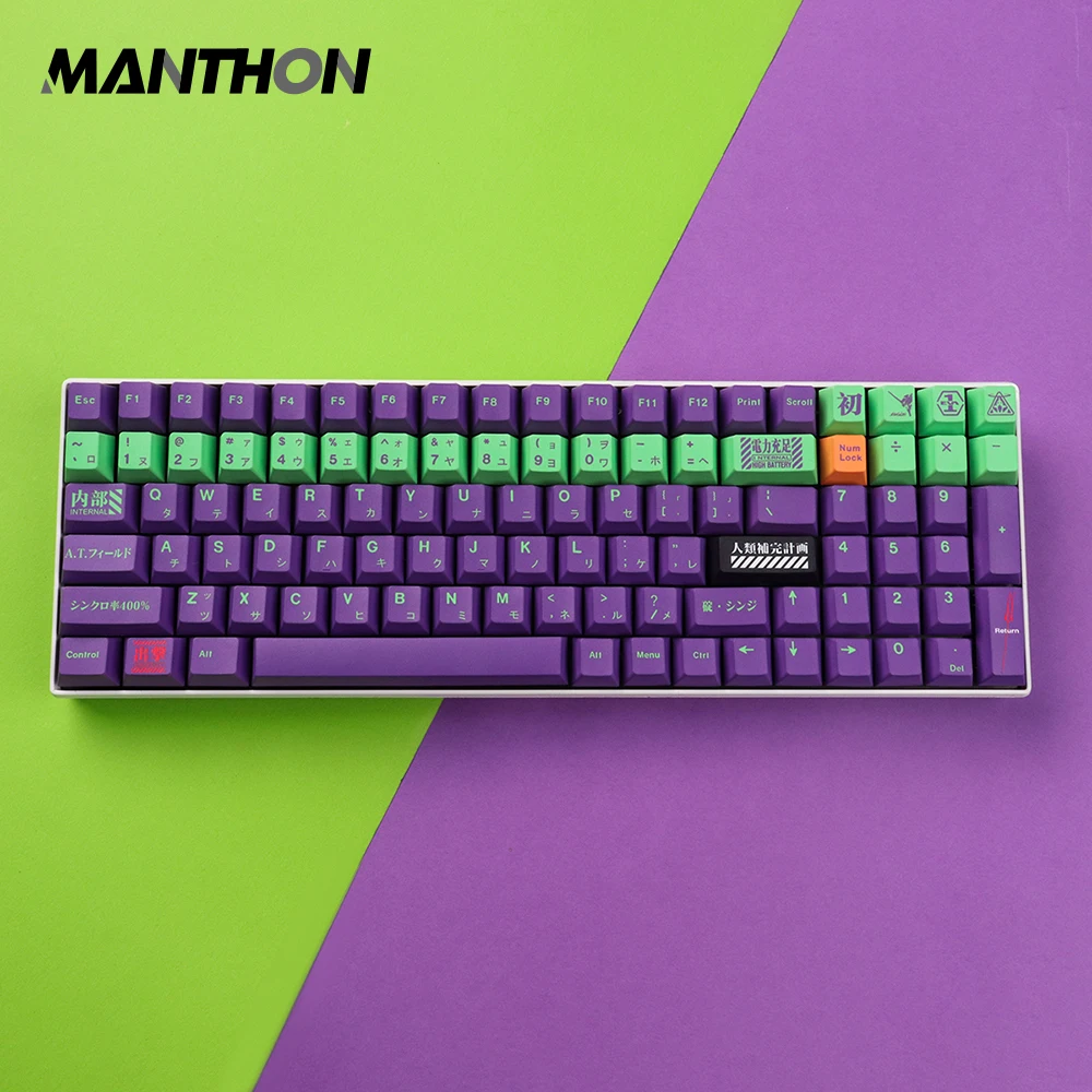 129 Keys Eva 01 Keycap Mechanical Keyboard PBT Keycaps for MX Switch OEM Cherry Profile GMK Keycaps
129 Keys Eva 01 Keycap Mechanical Keyboard PBT Keycaps for MX Switch OEM Cherry Profile GMK Keycaps