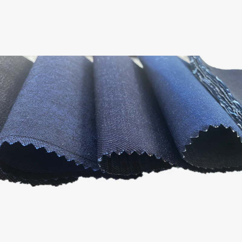 Warehouse T/C textile cotton Polyester Spandex Stretch Jeans Fabric Stocklot Wholesale Stock Denim Fabric