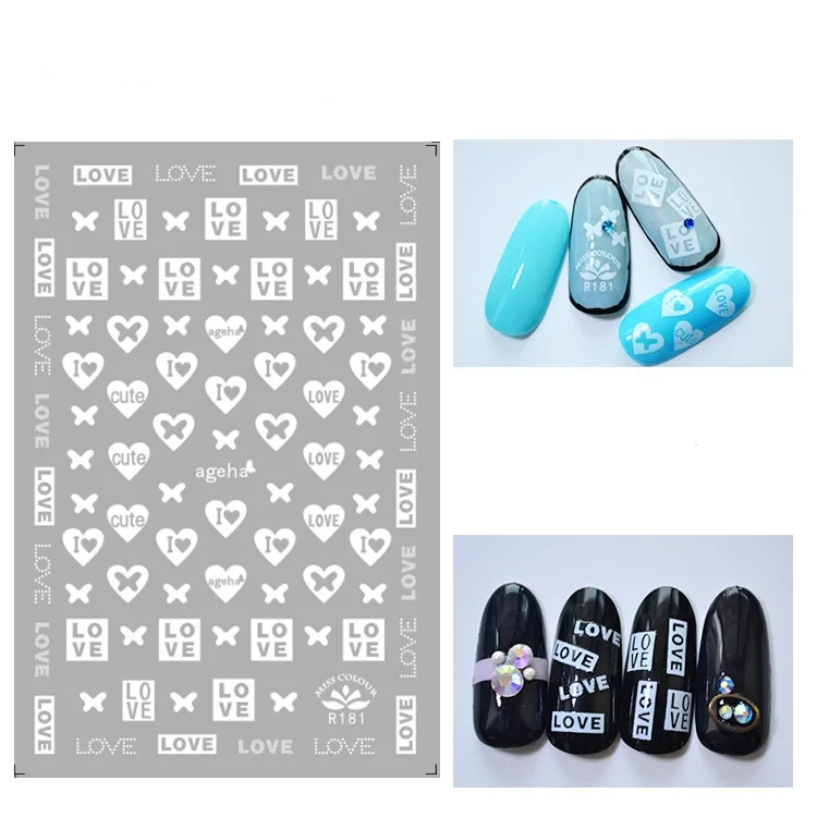 Hot Selling 3D Art Heart Decoration Decals Summer Colorful Popular Wholesale Black Designers Nail Stickers
Hot Selling 3D Art Heart Decoration Decals Summer Colorful Popular Wholesale Black Designers Nail Stickers