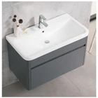 Cabinet New Style Grey Mirror Cabinet Concise Style Square Shape Pvc 1 Year Warranty