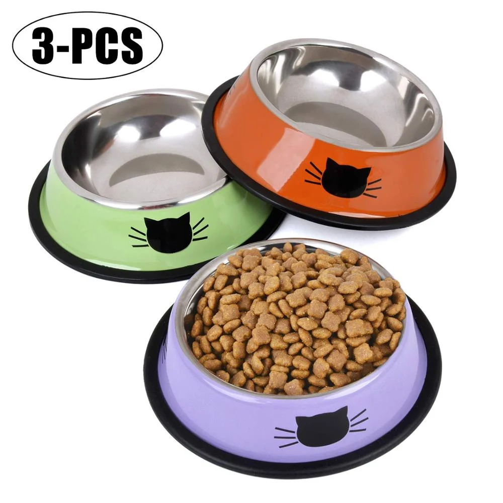 Custom Logo Stainless Steel Pet Bowl Rubber Base Non-Slip Pet Feeder Colourful Cat Dog Bowls, Colorful
Custom Logo Stainless Steel Pet Bowl Rubber Base Non-Slip Pet Feeder Colourful Cat Dog Bowls, Colorful