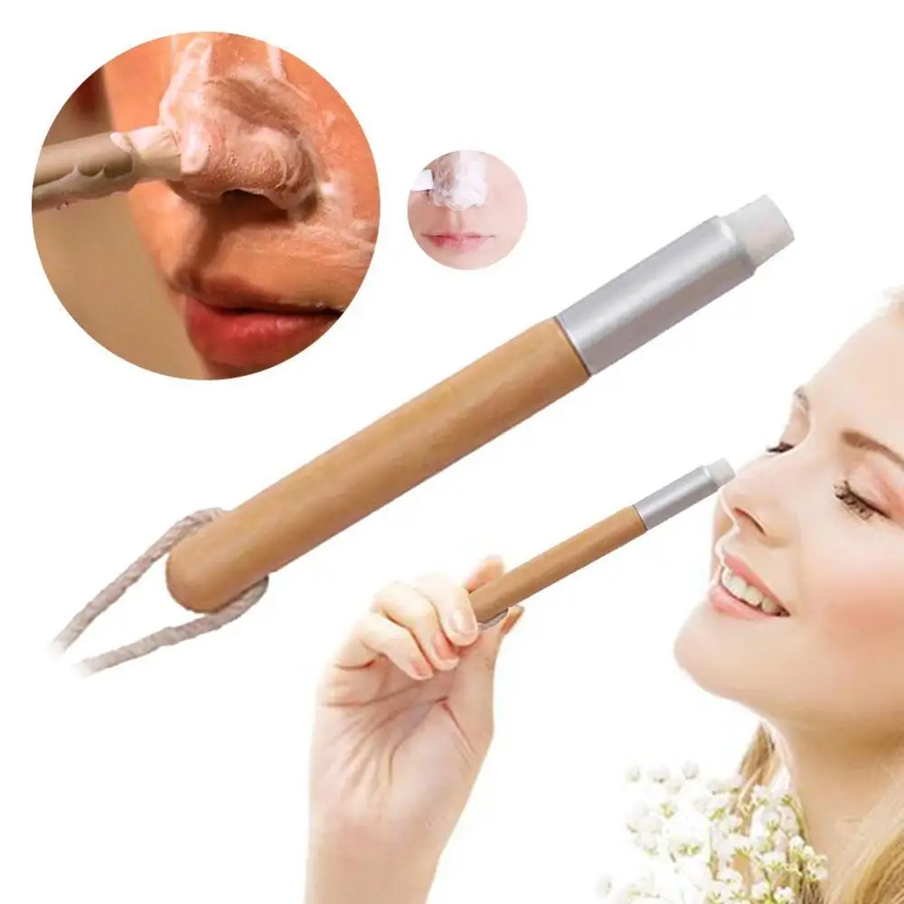 Professional super soft nose cleaning brush with wooden handle pore blackhead brush with rope makeup cleansing facial brush, Pink,white
Professional super soft nose cleaning brush with wooden handle pore blackhead brush with rope makeup cleansing facial brush, Pink,white