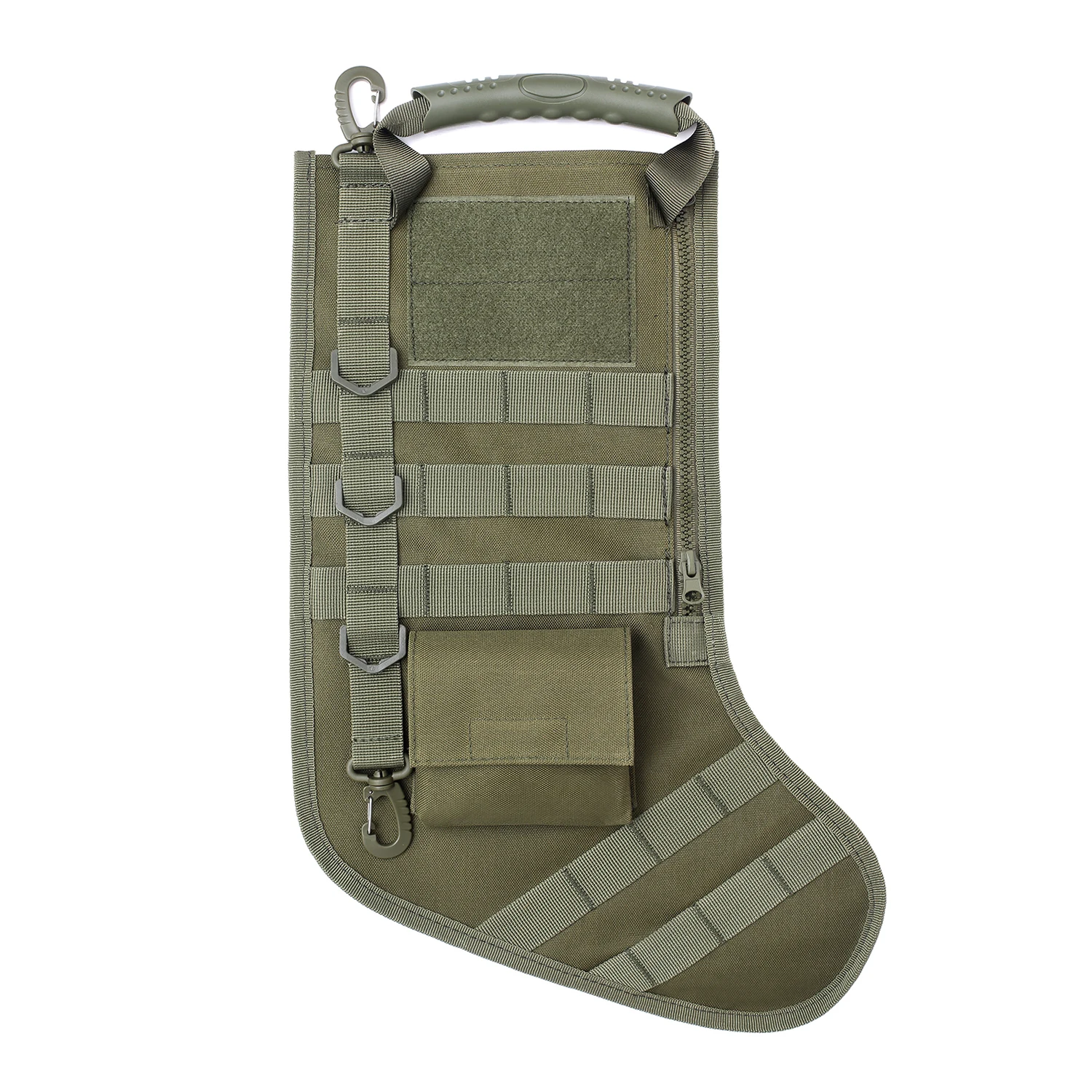Military Christmas socks bag accessory storage bag ornaments outdoor tactical accessory MOLLE Christmas stocking, Black, khaki , army green, red
Military Christmas socks bag accessory storage bag ornaments outdoor tactical accessory MOLLE Christmas stocking, Black, khaki , army green, red
