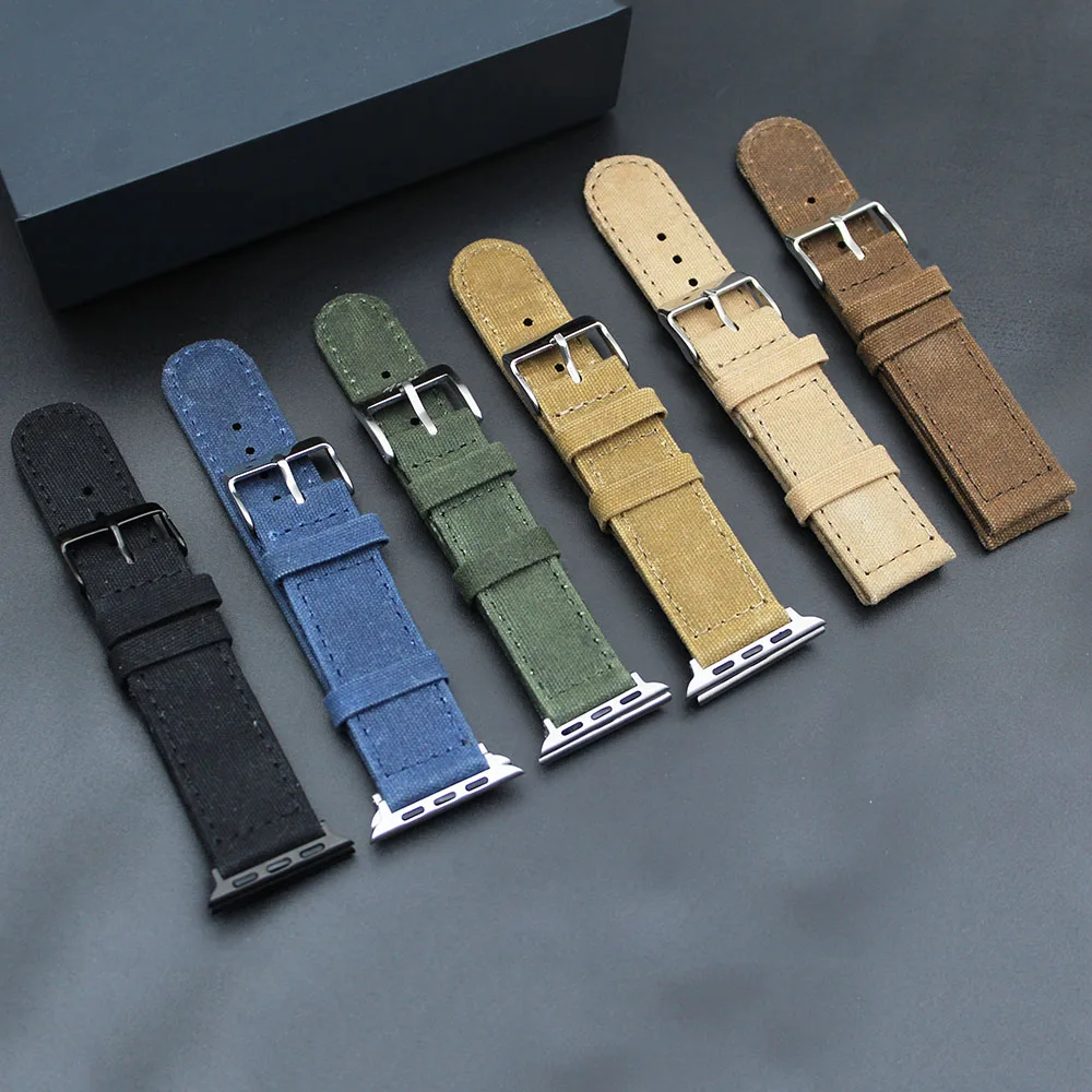 20 Colors Waterproof Canvas Smart Apple Watch Band 38mm 42mm Sport Band For Apple Watch 5 4 3 2 Accessories
20 Colors Waterproof Canvas Smart Apple Watch Band 38mm 42mm Sport Band For Apple Watch 5 4 3 2 Accessories
